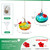 Pack 2 Blown Glass Hummingbird Feeders for Outdoors 3inch Small Glass Humming Bird Feeder for Window Hanging Ant and Bee Proof Humming Birds Feeders Decor for Garden Tree