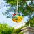 Pack 2 Blown Glass Hummingbird Feeders for Outdoors 3inch Small Glass Humming Bird Feeder for Window Hanging Ant and Bee Proof Humming Birds Feeders Decor for Garden Tree