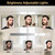GLDDAO Three Way Mirror for Braiding Hair LED Lighted Trifold 360 Mirror for Women for Braiding Haircuts for Men Self Cut Shaving Barber Hair Cutting Tools