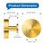 EASETROL Suction Cup Hooks for Shower, Removable Towel Hooks for Bathroom Glass Door, Window, Mirror & Tile, No-Drill Heavy Duty Stainless Steel Hooks for Robe, Loofah & Wreath, 2 Pack, Gold
