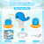 Junyobee Water Table Pump - Whale Rechargeable Water Pump for Water Table Accessories - Battery Powered Water Pump Continuous Flow 3 Hours Non-Stop Fun - Summer Outdoor Water Toys (Blue)