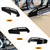 HCmotorku Motorcycle Rider Footboard Heel Guard Fit for Harley Touring Road King Electra Glide Street Glide Ultra Limited Tri Glide Ultra FLD FL Softail (Black)