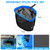TidyMister All in One Pool Cleaning Kit - 18'' Repairable Pool Nylon Net & 18'' Detachable Round Brush & 11'' Fine Mesh Skimmer Net & Pool Chlorine Floater & Handy Scrubber for Water Line Cleaning