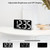 DreamSky Small Digital Alarm Clock for Bedroom, Large Big Numbers Display with Brightness Dimmer, Electric Bedside Desk Clock with USB Charging Port, Adjustable Alarm Volume, USB-C Adapter Powered