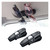 2PCS Glasses Holders for Car Sun Visor, Glasses Clip Organizer, Sunglasses Eyeglasses Mount with Ticket Card, Car Sun Visor Double-Ends Clip, 180 Degree Rotational Car Glasses Holder
