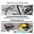 2PCS Glasses Holders for Car Sun Visor, Glasses Clip Organizer, Sunglasses Eyeglasses Mount with Ticket Card, Car Sun Visor Double-Ends Clip, 180 Degree Rotational Car Glasses Holder