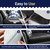 Zenyao Leather Repair Patch Tape - Self Adhesive Leather Repair Kit for Car Seat Furniture, Heavy Duty Vinyl Repair Patch for Couch Sofa, Waterproof for Rips Scratches Tears, 3x60 Inch Roll, Black