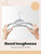 HOUSE DAY Grey Plastic Hangers 50 Pack, Slim Space Saving, Non Slip Hangers with Rubber Pads, Sturdy Heavy Duty Coat Hanger for Closet, S-Shaped Clothes Hanger for Shirt, Suit, Pant, Skirt