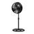 HOLMES 16" Outdoor Misting Stand Fan, Hose Connection, 3 Speeds, 3 Micro-Mist Levels, 80° Oscillation, Adjustable Height, 25° Head Tilt, GFCI Plug, Black
