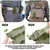 Molle Handcuff Pouch, Handcuff Case for Duty Belt/Tactical Vest, Handcuff Holster with USA Flag Patch Fit ASP Handcuff/Hinged Handcuff/Chain Handcuff/Folding Rigid Handcuff (Army Green)