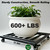 Hongsane 22" Plant Caddy with Wheels Heavy Duty,600Lbs Large Metal Plant Dolly,Rolling Square Plant Stand with Industrial Casters,Rust-Proof Plant Rollers for Large Planters,Pots,1 Pack