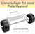 Universal Patio Heater Wheel Kit - Stainless Steel Silver Bracket + Black Wheels, Gas Heater Wheels Replacement, Easy to Move