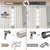 SIMEWIN Heavy Duty Curtain Rods for Windows 48 to 84 Inches, Silver Curtain Rods for Bedroom, Living Room, Patio, Kitchen, Adjustable with Classic Finials