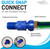 Seaworks Marine Outboard Engine Flush Connect Kit, for Outboard Engines Including Mercury, Yamaha, Suzuki, Mariner and More, Blue