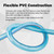 1 Inch Fuel Transfer Hose, Fuel Hose 1" x 6' (2 M) for Fuel Transfer Pump with Threaded Couplings Oil Diesel Kerosene Transfer Hose