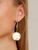 ZENZII 18K Gold dangle Earrings for Women Girls With Matte Metal Hammered Medallion Drop (Matt Gold)