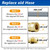 NUPICK 48FT 3/8" Natural Gas Hose,Natural Gas Quick Connect Hose with Quick Connect Fitting，Natural Gas Conversion Kit for Grill, Patio Heater, Pizza Oven, BBQ