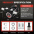 Poafamx 12V DC Fuel Transfer Pump, 16 GPM 600W Self Priming Diesel Transfer Pump, Portable Electric Oil Extractor Pump with High Flow Rate Auto Motor for Diesel Oil