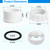 Salt Cell Union for Hayward Salt Chlorine Generators, 2" GLX-Cell-Union Replacement, PVC Pool Pump Unions Assembly for Hayward