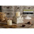 SOFE Column Pedestal Stand for Decoration Display, Distressed White Small Plant Stand, Large Candle Stand, Column Side Table, Classic Plinth Bases for Wedding Party Home Garden
