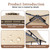 SCOCANOPY Grill Replacement Canopy BBQ Gazebo Top Compatible with Aldi Gardenline Belavi Shoprite Grill Gazebo,for Model Number: 43472,812576,822694,31937-17,21581,(Light Beige)