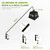 Idzo Deck Hook for Bird Feeder, 43in Deck Bird Feeder, Plant Hanger for Railing, 3in Non-Slip Clamp, 2 Packs