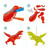 Djeco - Dinosaurs jumping jacks to colour in