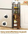 Hzuaneri Bathroom Storage Cabinet - Toilet Paper Storage Cabinet, Small Toilet Paper Holder with 4 Wheels, Bathroom Organizer with Adjustable Shelf, for Small Spaces, Rustic Brown BC04601X