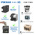 POCHAR Metal Tip Box - Tip Jar with Lock & Keys - Suggestion Box Offering Prayer Voting Boxes with Chalkboard Label, Locking Latch - Black Donation Boxes for Fundraising Church, 7.9" x 6.3"