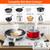 KOCASO 2000W Portable Electric Stove for Cooking，Electric Dual Burner Coil Heating Hot Plate Stove Countertop RV Hotplate with 5 Temperature Adjustments Portable Handles，Black