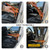 TOOENJOY Universal Fit Car Door Step, Foldable Roof Rack Door Step Up on Door Latch, Both Feet Stand Pedal Ladder, Easy Access to Rooftop for Most Car, SUV, Truck(Orange)