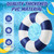 Arrowbash 1 Pcs Jumbo Inflatable Pool Float 47 Inch Floaties Tubes Classic Striped Pool Rings for Teens Adult Inflatable Inner Tube for Swimming