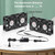 Wathai 120mm x 4 Dual Ball Computer Fan 110v - 240v with Variable Speed Control,for,Garage Attic Window Exhaust,GPU Mining Rig,Server Rack,AV Cabinets,Home Theater Cooling