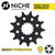 NICHE Drive Sprocket Chain Combo for Yamaha Raptor 660R Front 13 Rear 40 Tooth 520V-X X-Ring 92 Links