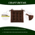 FlyGulls Rocking Chair Cushions Indoor Velvet Chair Pads High Back and Seat Cushion 2 Piece Set Brown