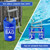 30 lb Heavy Duty Pool Ladder Weights - 4 Pack Pool Step Sand Bags for Above Ground Pools, Waterproof 500D PVC, Tear-Resistant Pool Stair Stabilizer to Prevent Floating, Blue