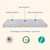 The Original Extra-Firm Mattress Topper, Queen Size, 3Z Mattress Topper Queen, by Foam Global Made in USA
