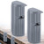 Dock Bumpers Fenders,Boat Dock Bumpers for Edge or Side,Marine Fender Guard,Vertical Protection,Soft Durable Construction,Includes Mounting Hardware,2Pack-Gray