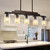 3 Pack Seeded Glass Lamp Shades Replacements, 5.9in Height, 3.9in Diameter, 1.7in Fitter, Cylinder Bubble Glass Shade Covers, Transmittance Seeded Glass Globe for Light Fixtures Chandelier Wall Sconce