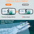 Boat Mirror Rear View 7"x14",Marine Wide Angle Convex Boat Mirrors,Universal RearView Mirror For Ski Boats Yacht Pontoon Boat Watercraft Surfing With 3/4"-1" Windshield Frame