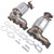 Front Left & Right Catalytic Converter 674255 674256 Replacement for Ford Explorer FLEX Taurus Lincoln MKS MKT MKZ 3.5L 3.7L 2013-2019 19516 19517 30584 30585 AKWH
