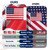 2Pack American USA Car Flags, 12" x 17" Double Sided Car Window Flag with Flagpole Mount, Two-section Removable Flagpole, Fixed Window Adjustable Clip Mount For Most Vehicle Window
