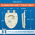 Plexon Soft Cushioned Toilet Seat, Elongated Bone, Slow-Close Lid & Seat, Quick-Release Hinge, Easy To Clean & Change
