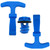 KOGUNXU Upgraded Cooler Accessories Kit - 2 T-Latch Straps + Leak-Proof Drain Plug - Fits for RTIC, for YETI & More - Blue