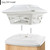 Davinci Lighting Flexfit Solar Outdoor Post Cap Lights - Includes Bases for 4x4 5x5 6x6 Wooden Posts - Bright LED Light - Pearl White (8 Pack)