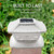 Davinci Lighting Flexfit Solar Outdoor Post Cap Lights - Includes Bases for 4x4 5x5 6x6 Wooden Posts - Bright LED Light - Pearl White (8 Pack)