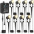 HIBOITEC Low Voltage Landscape Lighting with Transformer Photocell Sensor and Timer Spotlights Kit 68FT ETL Approved Wire Dimmable Waterproof 2700K for House Yard Trees Garden Plants Outdoor 8 Packs