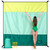 OCOOPA Extra Large Beach Blanket, Sand Free, Large Oversized Camping Mat, Comfortable Parachute Nylon, Cozy& Chic, Compact& Light, 4 Stakes&1 Travel Bag, S09
