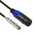 MEIRIYFA Speakon Female to 1/4" Mono Speaker Cable, 6.35mm TS Plug to Speakon Female Speaker Wire Audio Adapter for DJ/PA Speaker Cord - 0.35m