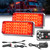 Nilight 2PCS 42LED Red Magnetic Strobe Lights Portable Warning Hazard Light Surface Mount Waterproof 5 Patterns for 12V 24V Cars Trucks Van Off Road Vehicles ATV